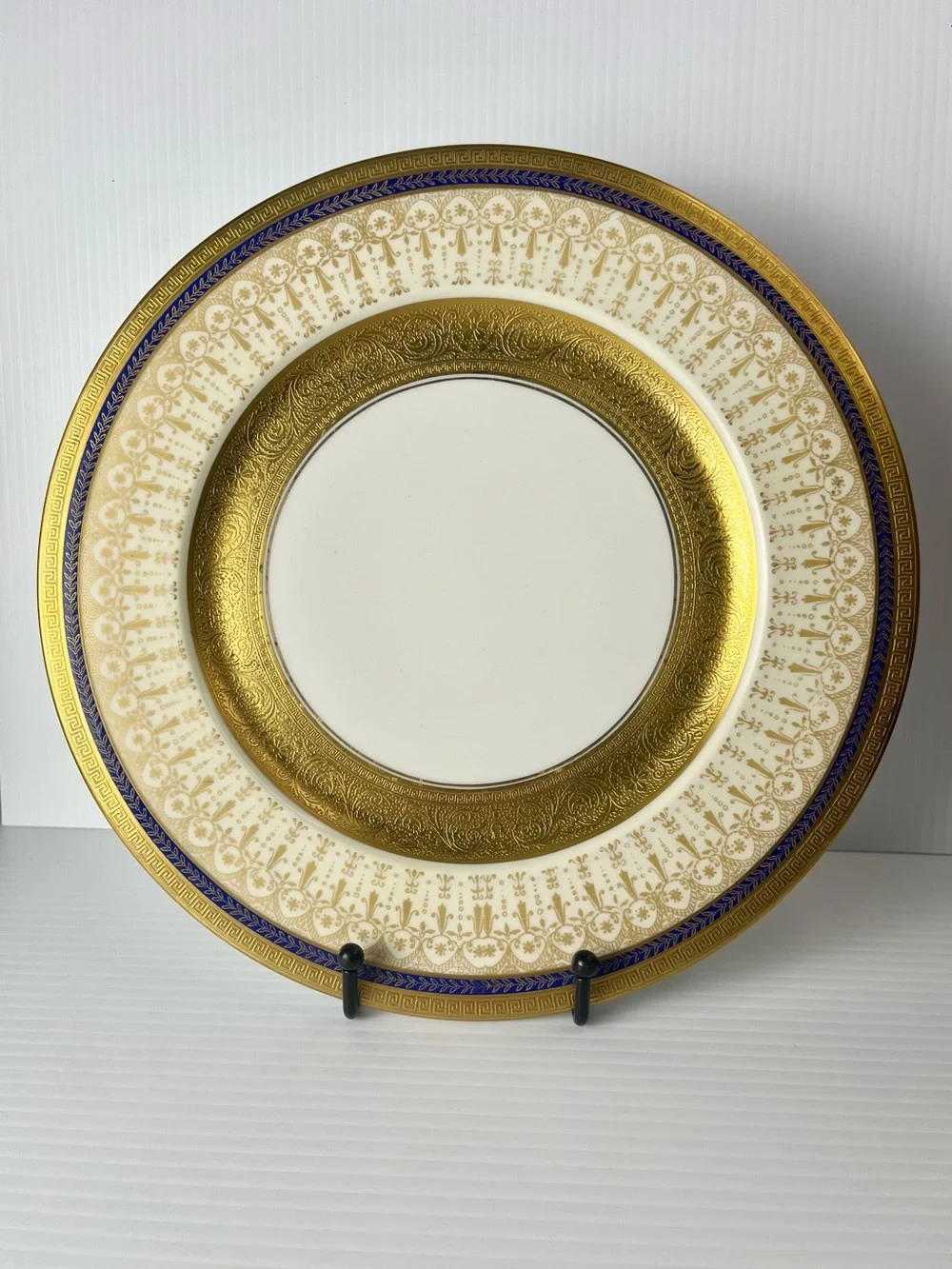 Vintage Rosedale China Gold Encrusted Laurel Leaf Greek Key 11